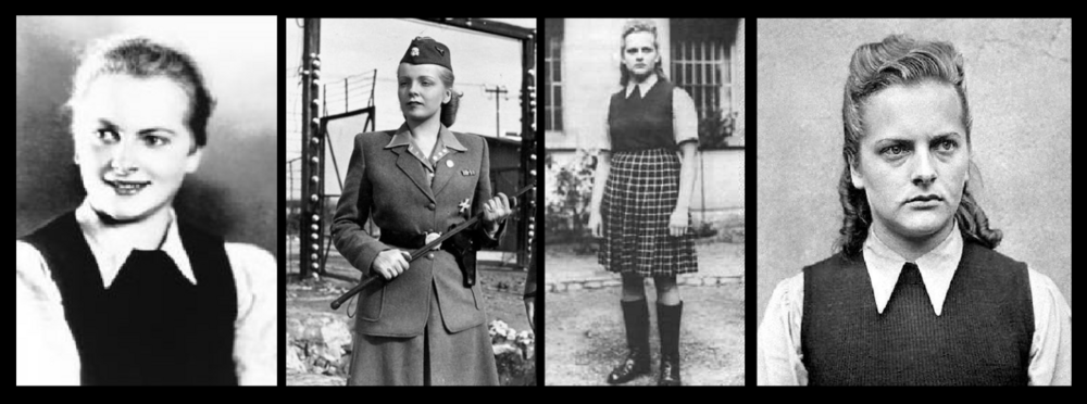 На фото Ирма Грезе, нацистская военная преступница, надзирательница СС лагерей смерти Равенсбрюк, Освенцим и Берген-Бельзен..png